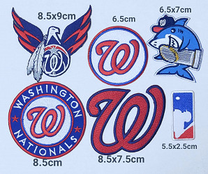MLB Washington Nationals Logo Patch sport Embroidery , Iron , Sewing on  Fabric | eBay